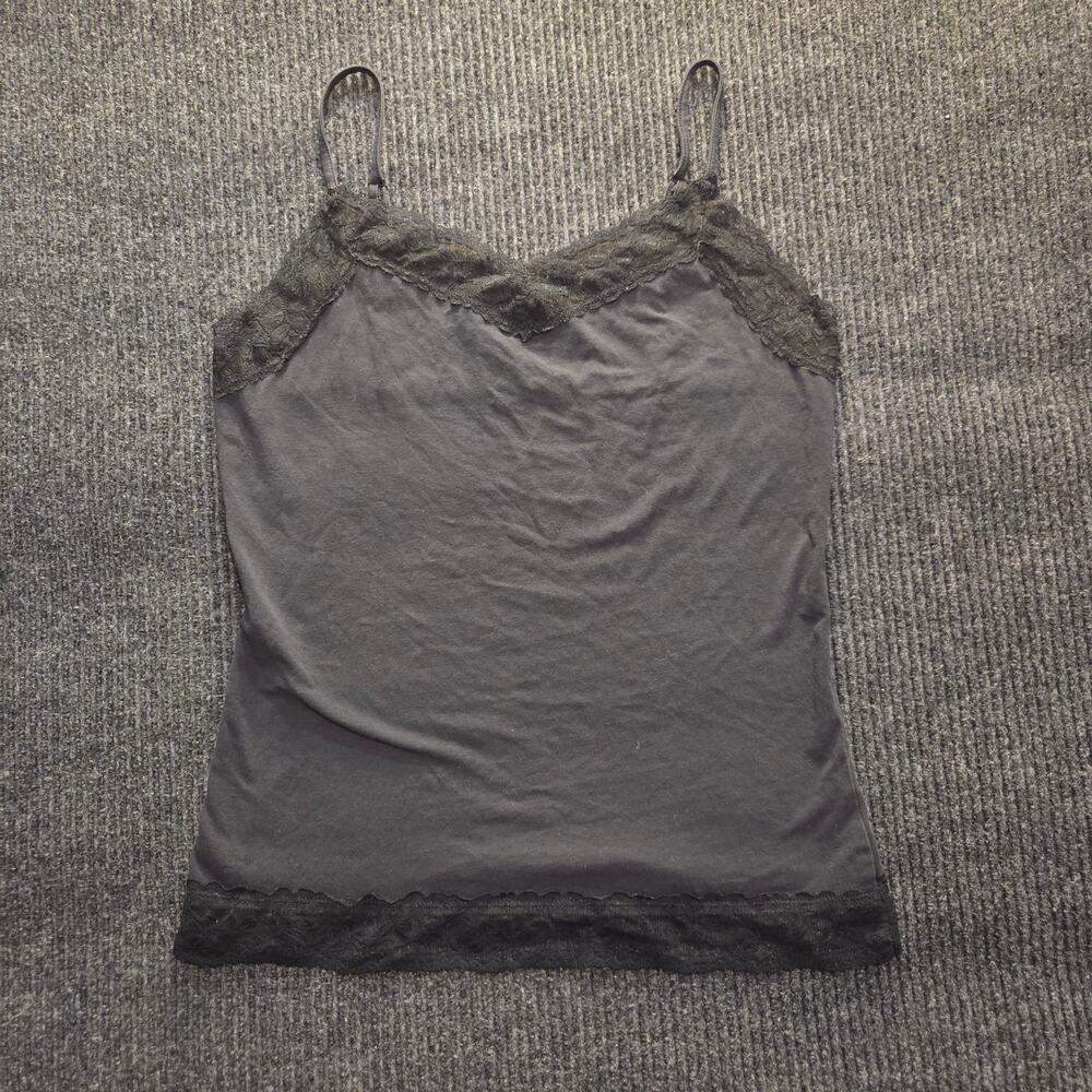 Black Lace Cotton Cami Cotton Size M Grunge Goth Y2k
